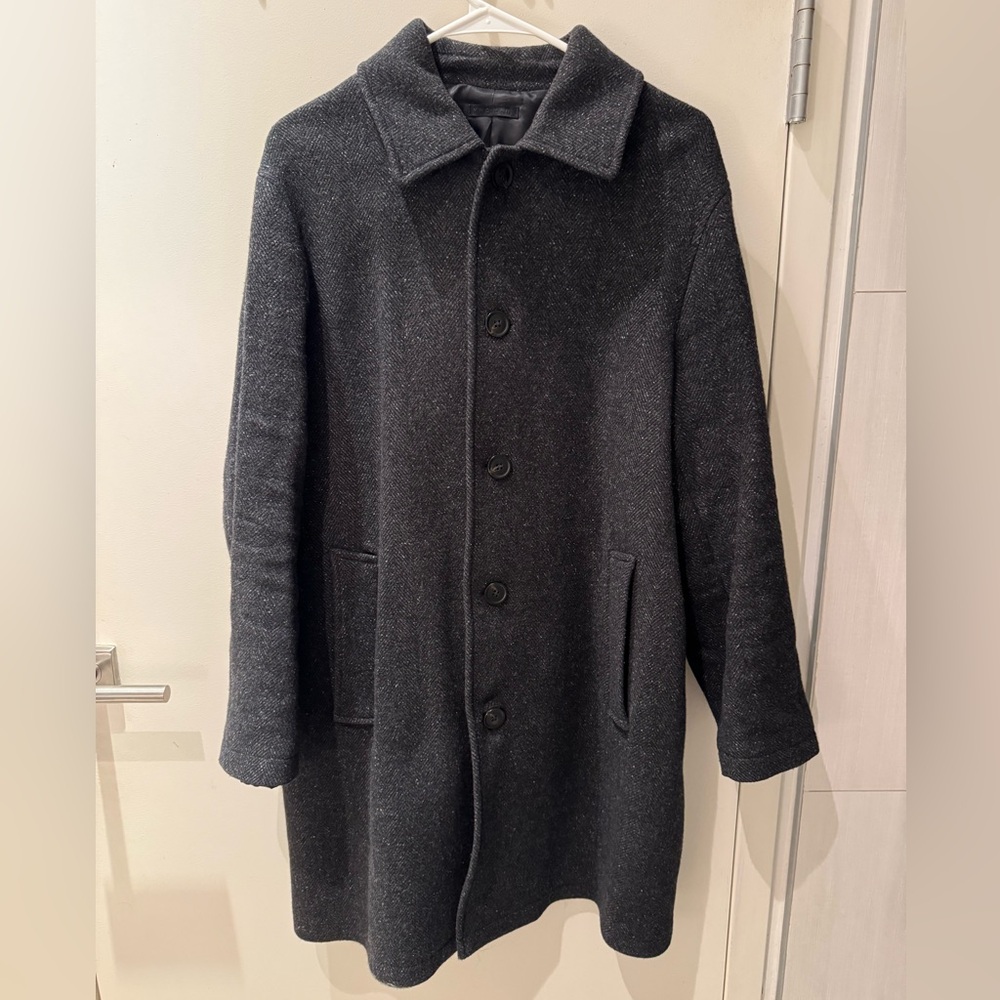 Mango Charcoal Gray Men's Coat